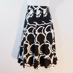 GRACE ELEMENTS Womens Skirt‎ Size 4 Black White Cot